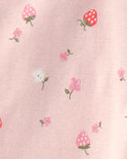 Baby Girl 'Daddy's Girl' Strawberry Short Sleeve Bodysuit & Pant Set - Pink, image 3 of 5 slides