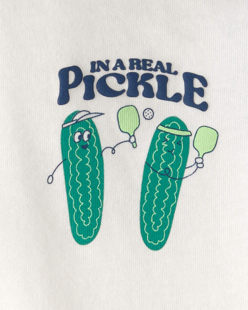 Baby Boy Pickleball Polo Shirt - Green/Ivory, image 3 of 4 slides