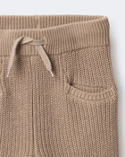 Toddler Sweater Jogger Pant - Tan, image 7 of 7 slides