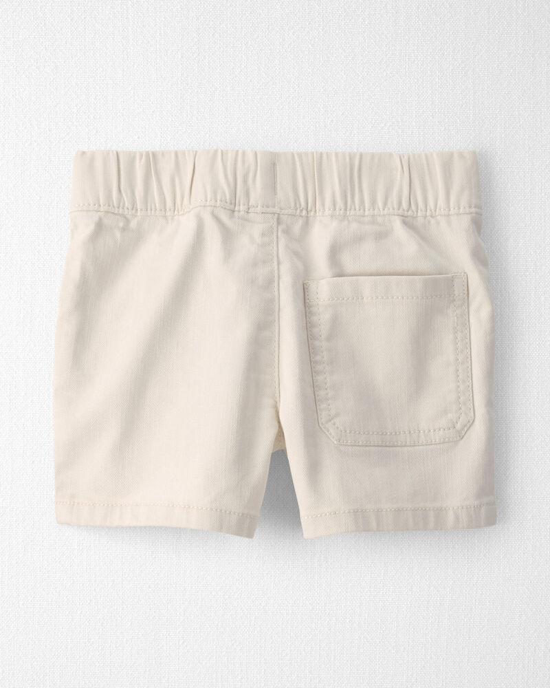 Toddler Boy Organic Cotton Twill Shorts , image 2 of 5 slides