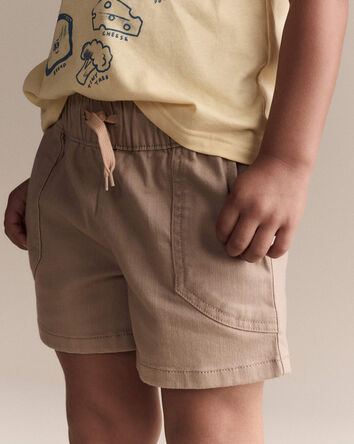 Toddler Boy Standard Shorts with Pockets - Khaki, 