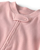 Baby Girl Organic Cotton Sleep & Play Pajama, image 2 of 5 slides
