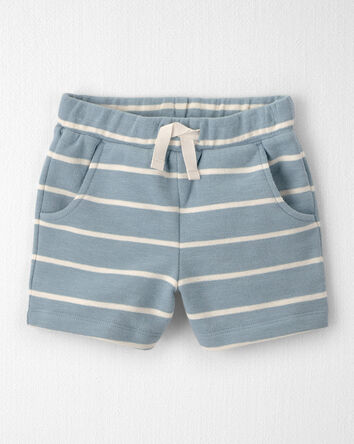 Toddler 2-Piece Organic Cotton Top & Short Set in Stripes, 