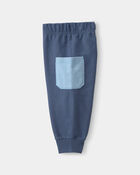 Baby Boy 2-Piece 'Lil Bro' Bodysuit & Pant Set - Blue, image 3 of 5 slides