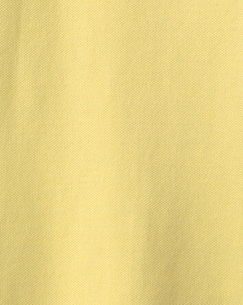 Boys Uniform Piqu&eacute; Polo Shirt - Yellow, 