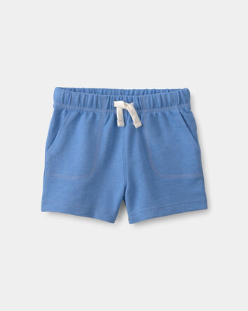Baby Boy French Terry Shorts - Blue, 