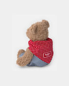 Josh B'gosh' Bear Plush with Hickory Stripe Overalls, image 2 of 2 slides