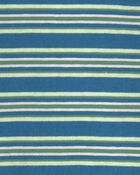 Baby Boy Striped Short-Sleeve T-Shirt - Blue/Green, image 2 of 3 slides