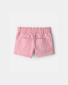 Toddler Girl Woven Shorts - Pink, image 2 of 4 slides
