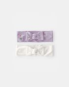 Baby Girl Fairytale PurelySoft Headbands - Purple/Ivory, image 1 of 4 slides