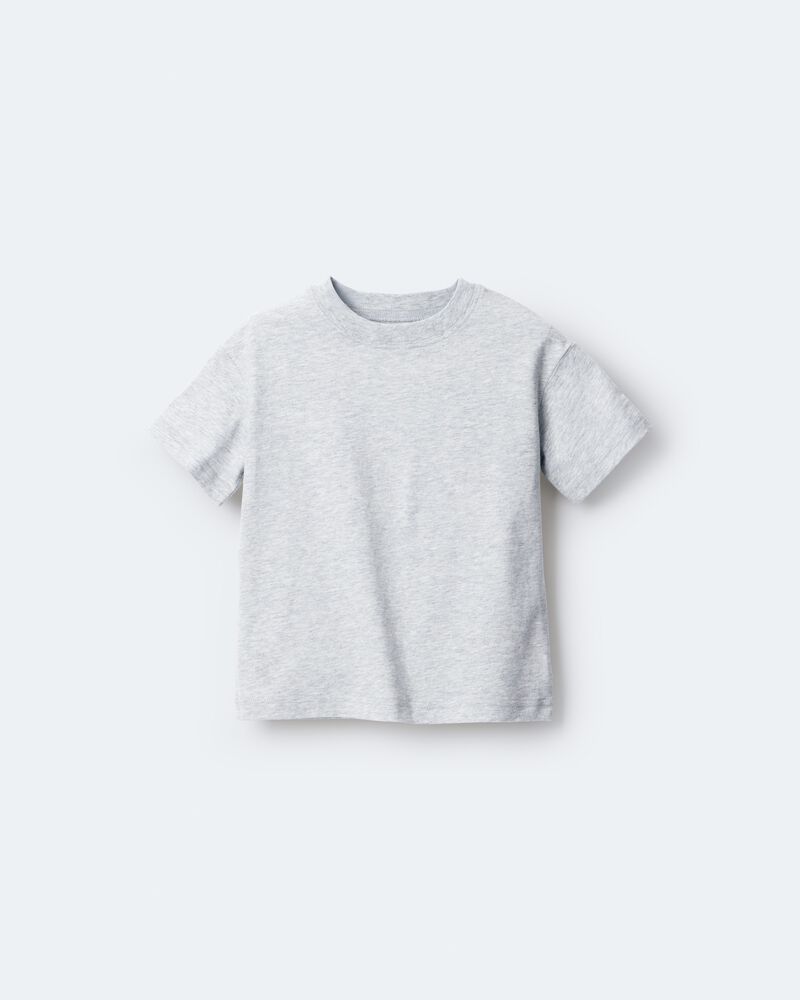 Toddler Short-Sleeve Relaxed Tee - Heather Grey , image 2 of 6 slides