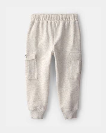 Toddler Boy French Terry Cargo Knit Joggers - Grey, 