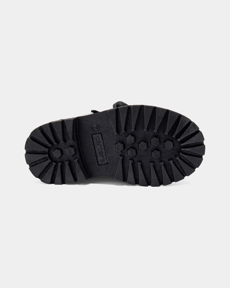 Toddler Girl Bow Ankle Boots - Black, image 5 of 6 slides
