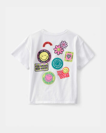 Girls SmileyWorld&reg; Graphic Tee - White, 