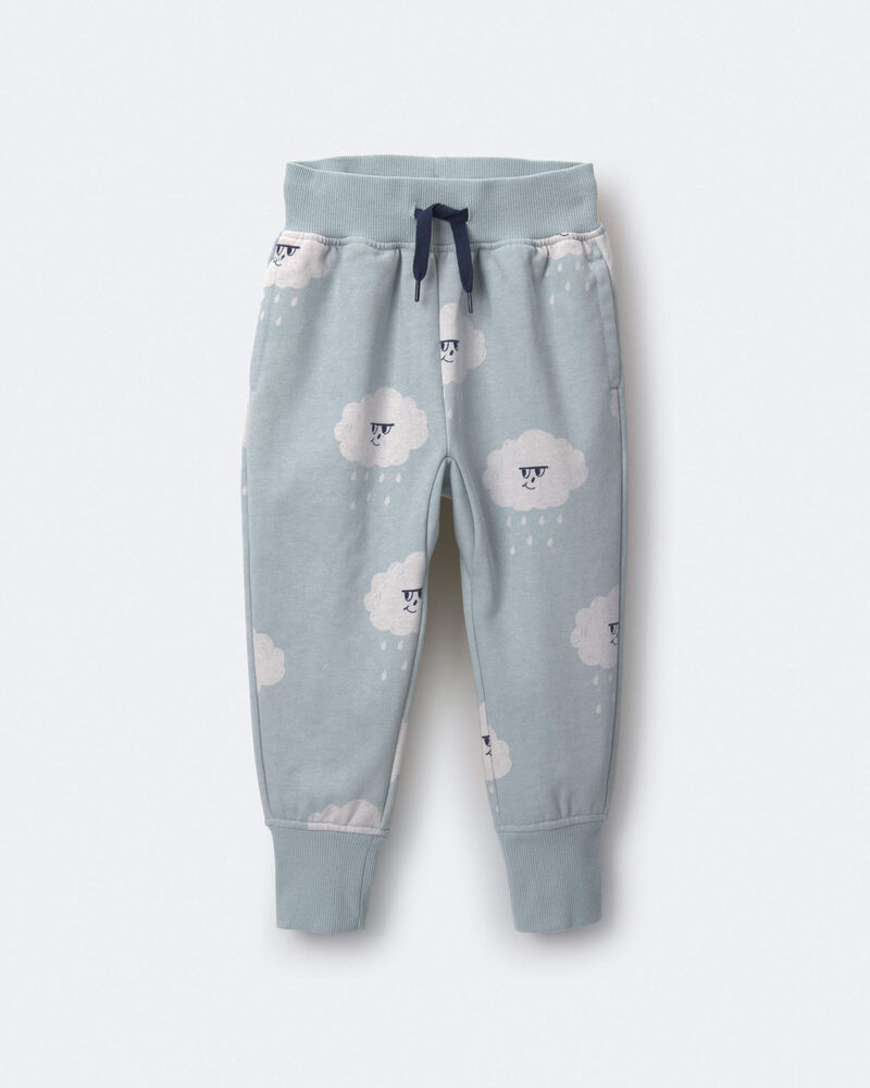 Toddler City Park&trade; Jogger Pant in Rain Cloud Print - Pale Blue, image 2 of 7 slides