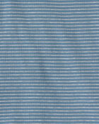 Toddler 2-Piece Organic Cotton Ribbed Pajama Set in Stripes, image 3 of 4 slides