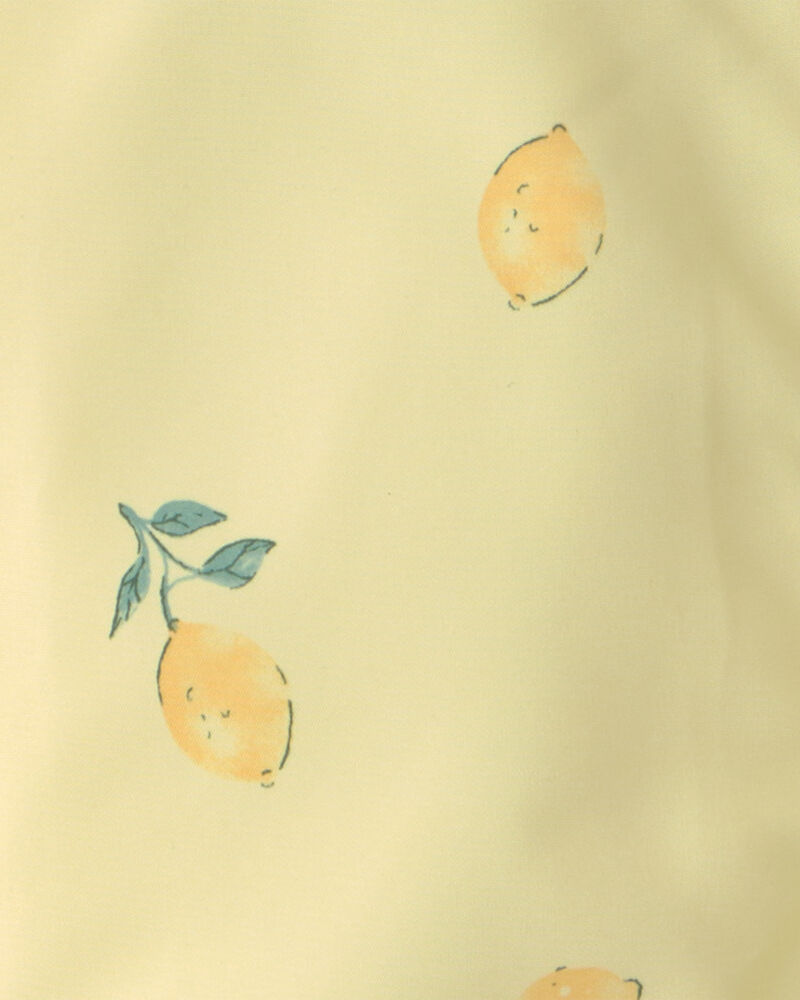 Toddler Girl Lemon Raincoat - Yellow, image 3 of 3 slides