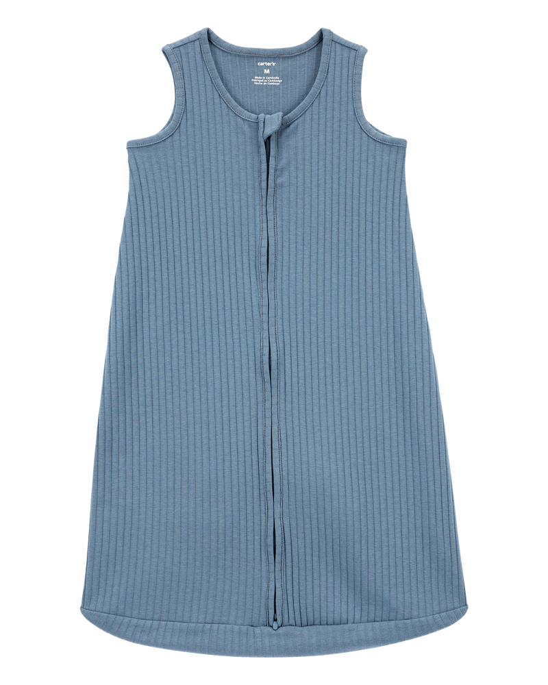 Baby Boy 2-Way Zip Wearable Blanket - Blue, image 1 of 3 slides