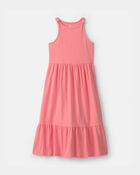 Girls Sleeveless Maxi Dress - Coral, image 1 of 4 slides