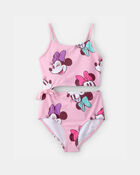 Girls 1-Piece Disney&copy; Minnie Mouse Swimsuit - Pink, image 1 of 3 slides