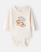 Baby Nana's Brunch Date Long-Sleeve Graphic Bodysuit - Cream, image 1 of 3 slides
