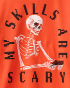 Kid Halloween Video Game Long-Sleeve Graphic Tee - Orange, image 4 of 5 slides