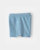 Baby Boy Shark French Terry Shorts - Blue, image 3 of 5 slides