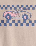 Toddler Boy Alligator Race Car Graphic Tee - Tan, image 2 of 3 slides