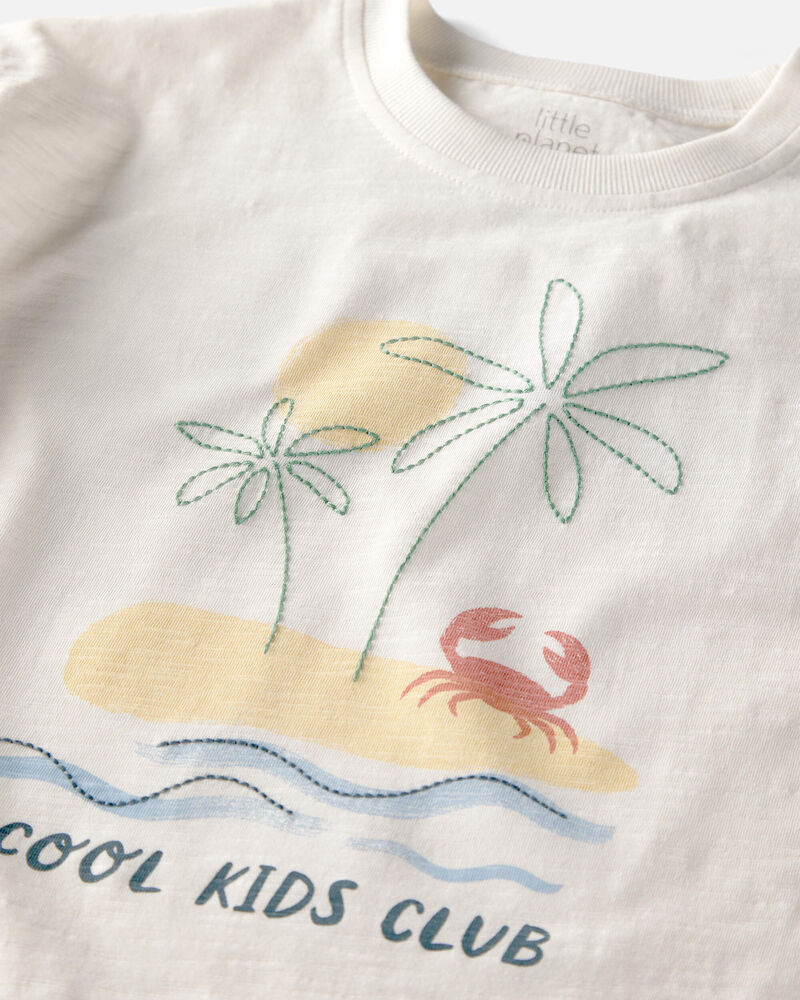Kids Organic Cotton 'Cool Kids Club' Tee, image 2 of 4 slides
