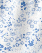Baby Girl Floral Bodysuit - Blue, image 2 of 3 slides