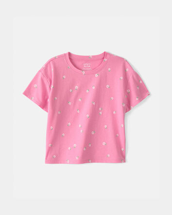 Toddler Girl Floral Relaxed Top - Pink, 