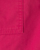 Boys Canvas Cargo Shorts - Red, image 3 of 4 slides