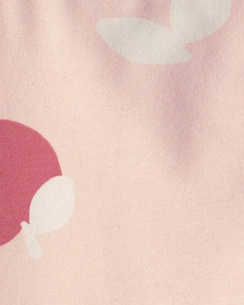 Toddler Girl Apple Pull-On Stretch Leggings - Pink, image 3 of 4 slides