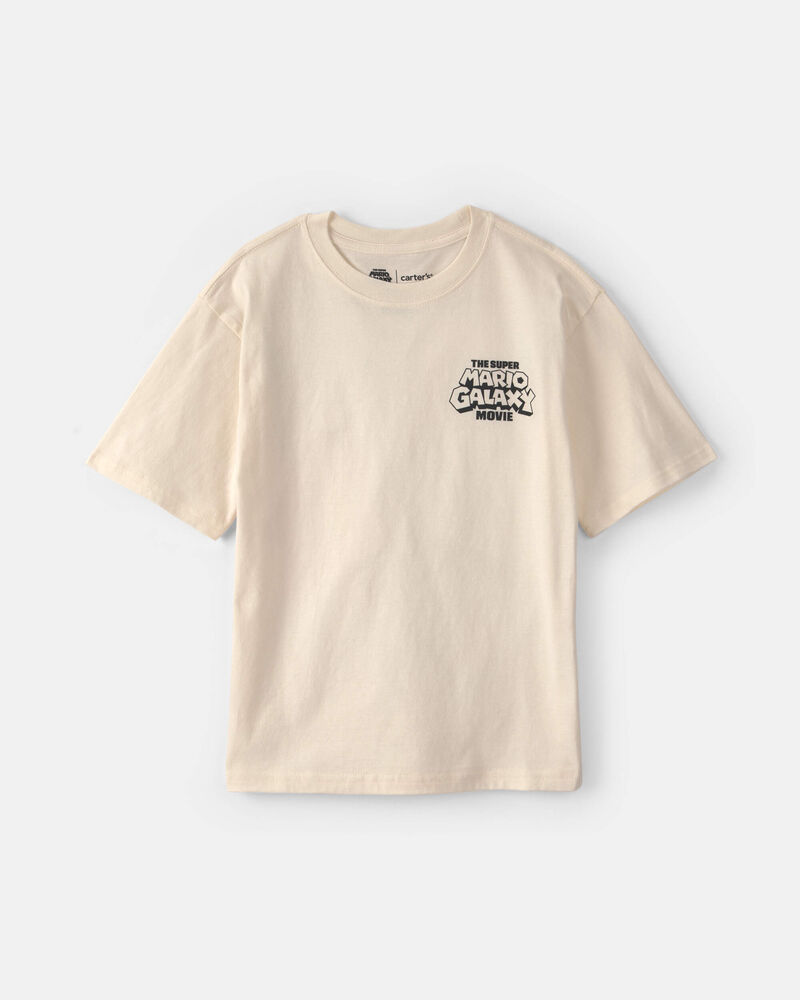 Boys Nintendo Super Mario Graphic Tee - Cream, image 1 of 4 slides