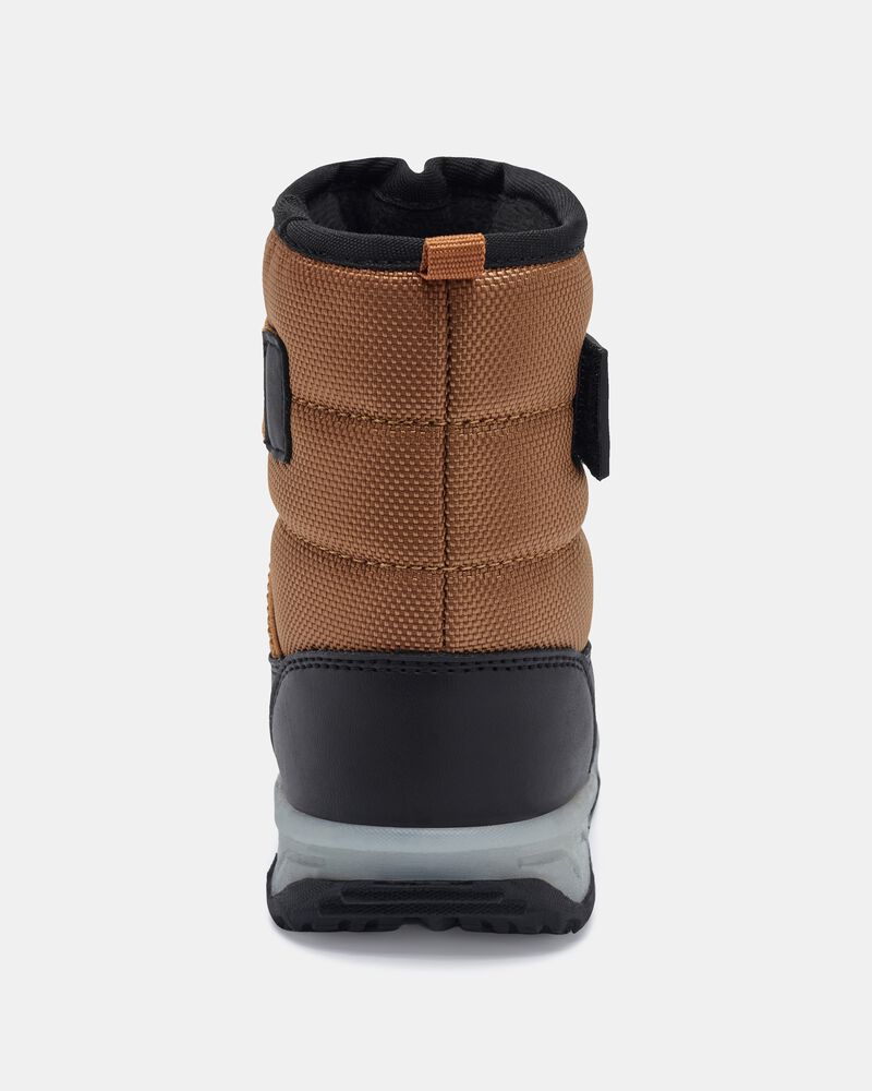 Toddler Boy Light-Up Snow Boot - Brown/Black, image 3 of 6 slides