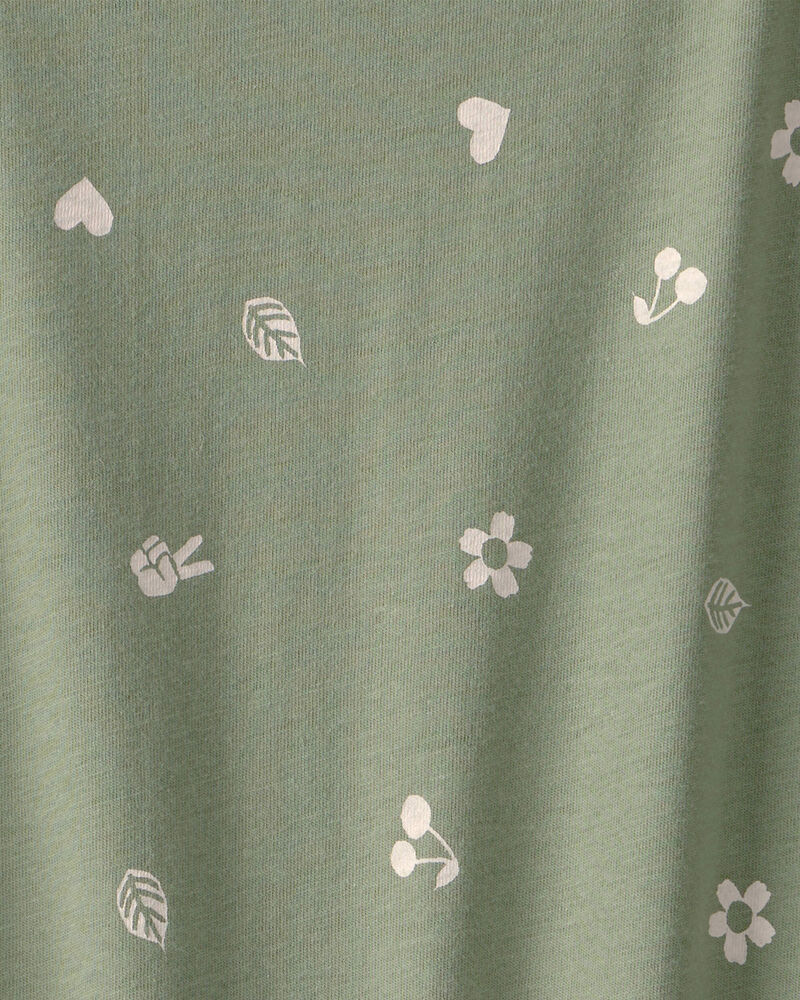 Girls Spring Icon Short-Sleeve Top - Olive, image 2 of 3 slides