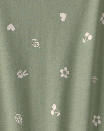 Girls Spring Icon Short-Sleeve Top - Olive, 