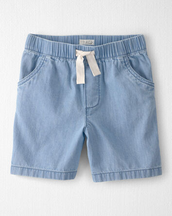 Boys Organic Cotton Chambray Shorts, 