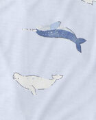 Baby 2-Pack Whale PurelySoft Sleeveless Romper Set - Blue, image 4 of 6 slides