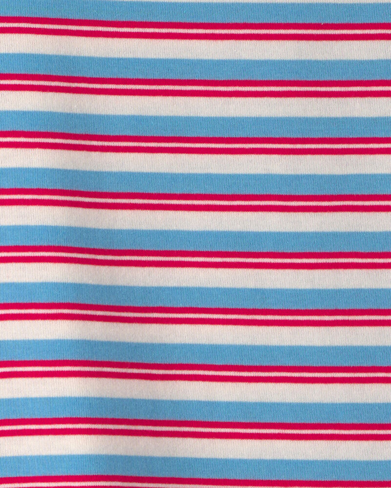 Kids Striped Tee - Red/White/Blue, image 2 of 3 slides
