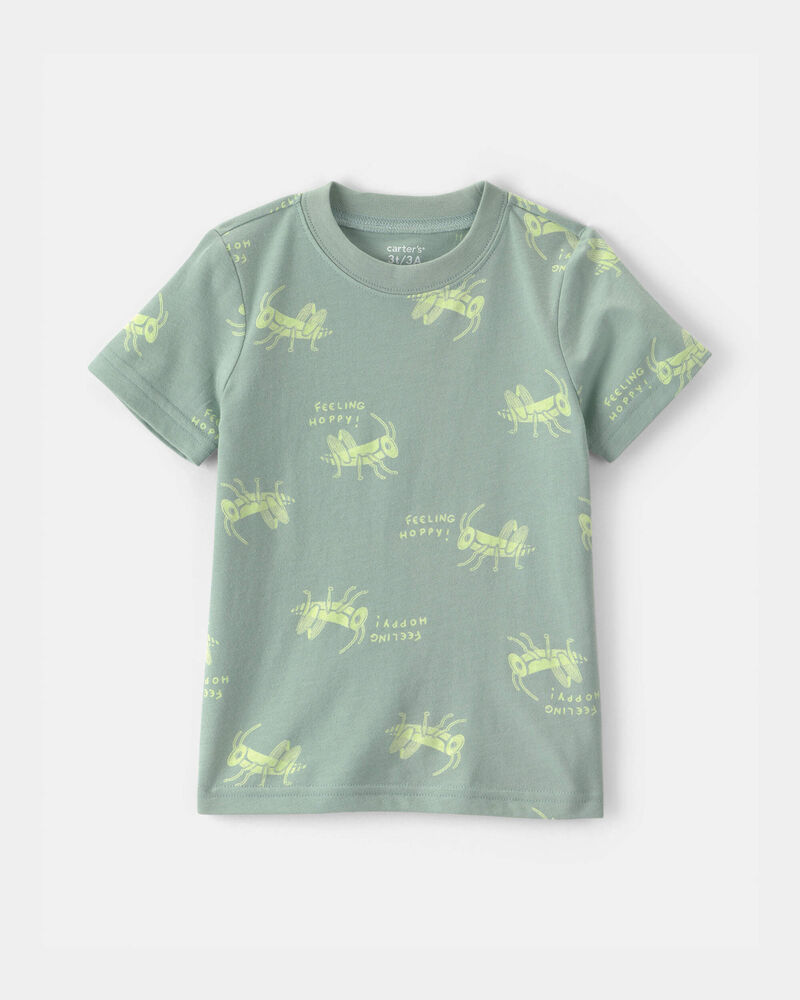 Toddler Boy Grasshopper T-Shirt - Green, image 1 of 3 slides