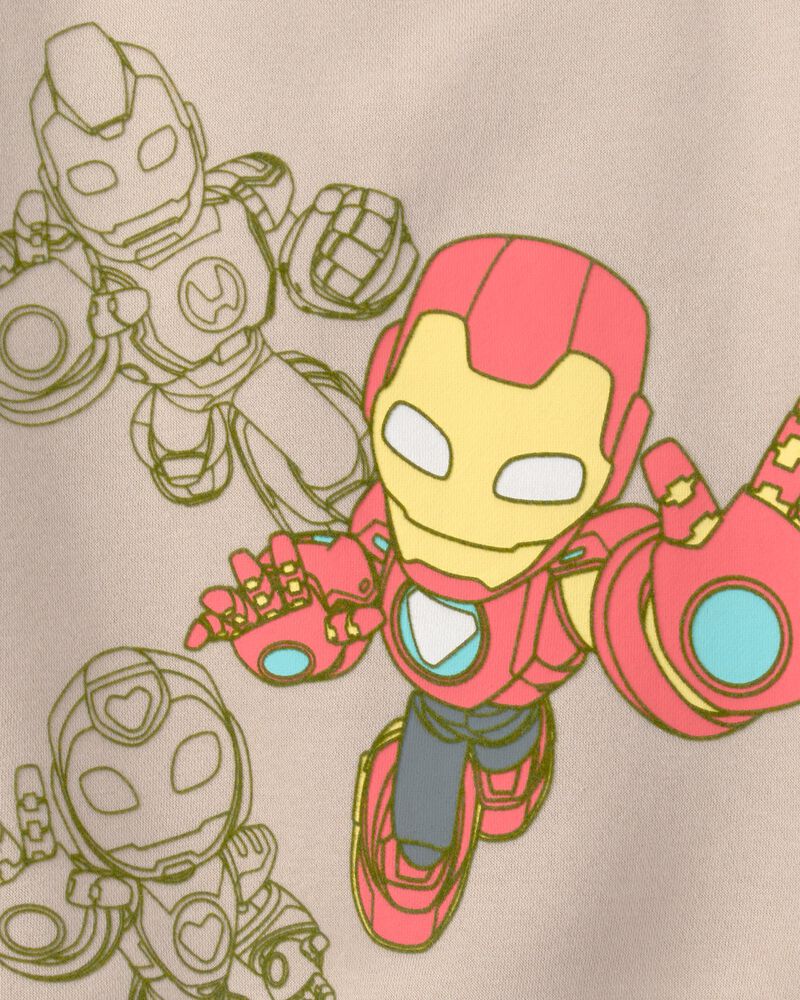 Toddler Boy &copy;Marvel Iron Man Fleece Pullover Sweatshirt - Brown, image 3 of 3 slides