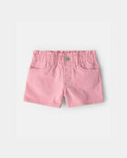 Toddler Girl Woven Shorts - Pink, image 1 of 4 slides