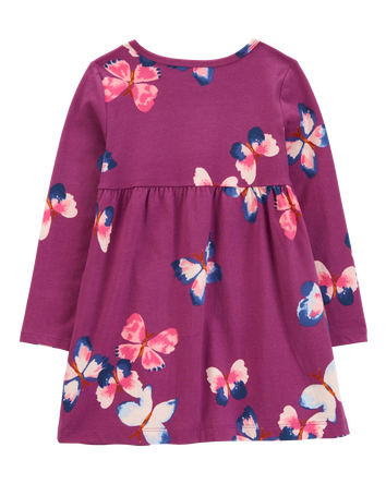 Toddler Girl Butterfly Jersey Dress, 
