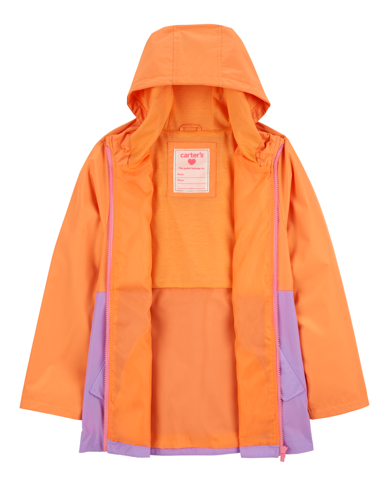 Kid Colorblock Rain Jacket, image 2 of 3 slides