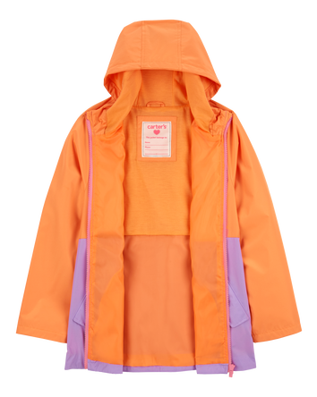 Kid Colorblock Rain Jacket, 