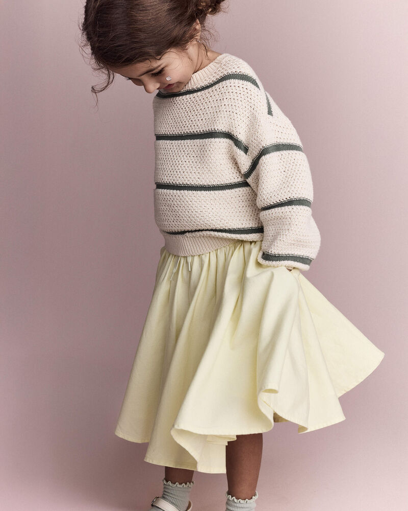 Toddler Girl Avenue Twirl&trade; Midi Skirt - Yellow, image 4 of 6 slides