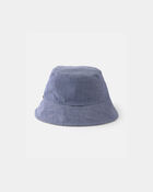 Baby Boy Reversible Bucket Swim Hat - Khaki/Blue, image 2 of 4 slides