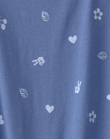 Girls Spring Icon Short-Sleeve Top - Blue, 