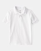 Boys Pique Cotton Uniform Polo, image 1 of 2 slides